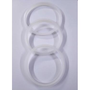 Imagem de WONDER STAR Conjunto de anéis de vedação de silicone universal, anéis de vedação de moedor misturador de grau alimentício, pacote com 3 tamanhos (8,5 cm, 11 cm, 12,8 cm), compatível com Preethi