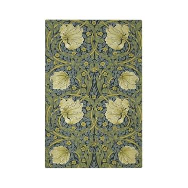 Imagem de Naiqadnehz Placa de cobertura para interruptor de luz William Morris flores verdes 1 gangue sem dispositivo placa de parede decorativa capa de tomada elétrica para decoração de quarto e casa