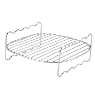 Imagem de Generic Rack para Churrasco de Aço Inoxidável de Camada Dupla para Fritadeira Air, Bandeja Antiaderente para HD9225 HD9904, Cozinha para Churrasco Ao Ar Livre, Lavável na Máquina de Lavar Louça, 10"