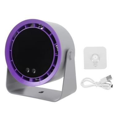 Imagem de Ventilador turbo de mesa Ventilador circulador de ar portátil recarregável de 2400mAh com controle variável de 100 velocidades Visor digital inteligente Fluxo de ar de turbina (Preta)