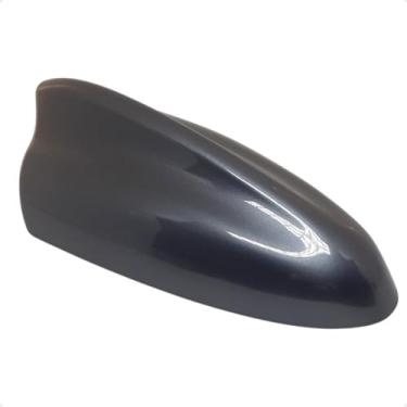 Imagem de Antena Tubarão Shark Tamanho Grande com Sinal de Rádio Multimarcas Ideal para Carros com Teto Plano ou Levemente Curvo (Cinza)