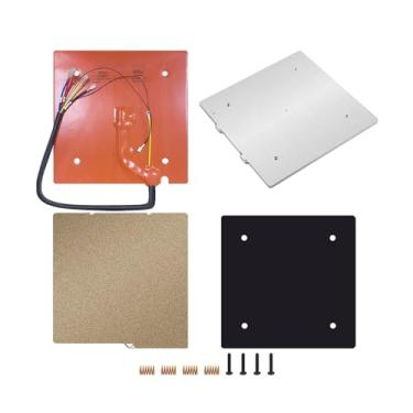 Imagem de Kit de mesa de impressão CNC em liga de alumínio aprimorada - Mesa aquecida de 220V compatível com impressoras 3D Anycubic S1 e S1C, plataforma de impressão de alta precisão(Whole Kit)