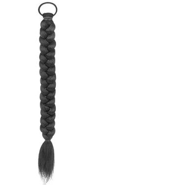 Imagem de Extensões de cabelo de rabo de cavalo sintético ondulado trançado ondulado liso com rabo de cavalo para mulheres