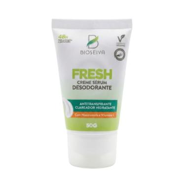 Imagem de Creme Sérum Desodorante BioSeiva Fresh 50g | Antitranspirante Clareador Hidratante 48h Proteção