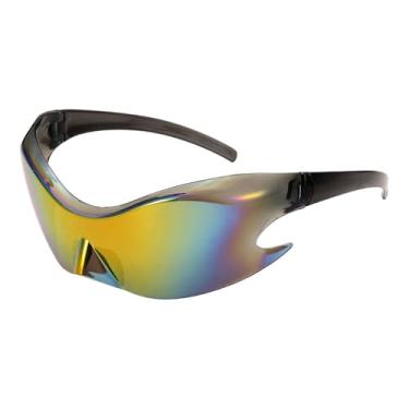 Imagem de HARFINGTON Óculos de sol para mulheres e homens, óculos de sol retrô de policarbonato com proteção, Vermelho dégradé, Standard