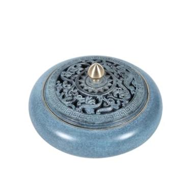 Imagem de porta-vara de incenso Queimador de incenso latão para interior para meditação, decoração multifuncional para casa, porta-incenso