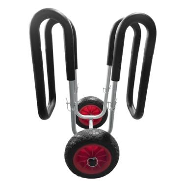 Imagem de Stand Up Paddle Board SUP Carrinho de transporte de alumínio 2 rodas para prancha de surfe