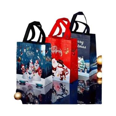 Imagem de Sacos De Presente De Natal Reutilizáveis Em Tecido Não Tecido De Taman