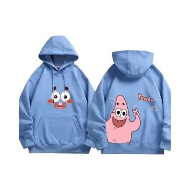 Imagem de Moletom De Poliéster Do Cartoon Bob Esponja Com Capuz E Manga Longa Pa