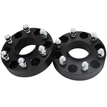 Imagem de IRONTEK Espaçadores de roda de 6 x 139,7 mm compatíveis com Ram 1500 2019-2025, para Jeep Grand Wagoneer 2021-2025, passo de rosca forjado de 3,8 cm M14 x 1,5 furo do cubo 77,8 mm, 6 x 5,5 a 6 x 5,5