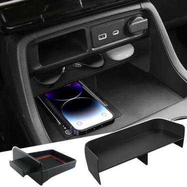 Imagem de Organizador de console central de atualização para Honda Passport 2026/2025 2024 2023 Honda Pilot Accessories - Bandeja de gaveta de armazenamento secreta extra e divisor de inserção de caixa de