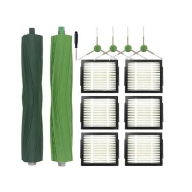 Imagem de Compatível com Roomba Combo J7 + J9 + Peças de reposição Vassoura Aspirador de pó Escova lateral principal Saco de pó Filtro Hepa Acessórios de pano(18)