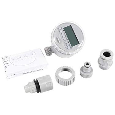 Imagem de 1 unidade de energia solar para jardim doméstico controlador de irrigação com economia de água automático LCD Temporizador de irrigação digital, de irrigação automática,