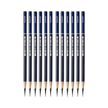 Imagem de Conjunto Profissional De Lápis De Carvão Para Desenho 5/12 Peças Macio