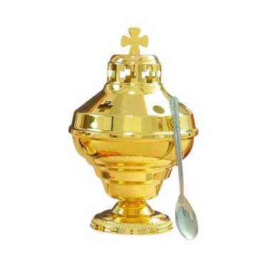 Imagem de Incensário Da Igreja Ortodoxa Grega Design Clássico Oriental Para Supr