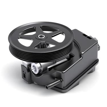 Imagem de Loautong Bomba de direção hidráulica 20-3023 com polia e reservatório para Chevy Camaro SS 2010-2012, V8 6.2, substituição da bomba auxiliar de energia # 92229662, N7340154, 97212M