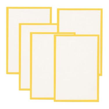 Imagem de Nishiyuenyi Conjunto de 5 Peças de Lousas Brancas Japonesas Shikishi, Materiais de Artesanato E Cartões para Convenções E Eventos, 18x21cm