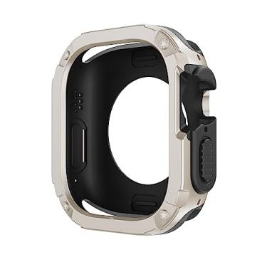 Imagem de EKSIL Capa de relógio para Apple Watch Ultra 49 mm, 40 mm, 41 mm, 44 mm, 45 mm, 42 mm, 38 mm, capa antirqueda para iWatch séries 9, 8, 7, 6, 5, 4, SE 3, 2 (Starlight, 38/40/41 mm)