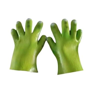 Imagem de Máscara De Cosplay Do Filme Halloween Do Shrek Verde, Máscara Realista