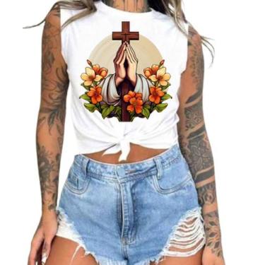 Imagem de Cropped T-Shirts Feminino Estampado Várias Estampas 55 - megan basic, 