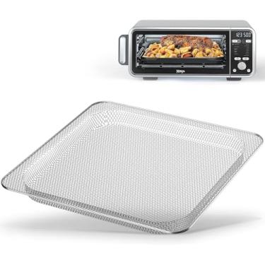 Imagem de Bandeja de substituição para Ninja Foodi, bandejas de cozimento originais de substituição para forno de fritadeira a ar digital Ninja SP100 SP101 Foodi, cesta de malha, acessórios ideais para fritar e desidratar (para a série SP100)