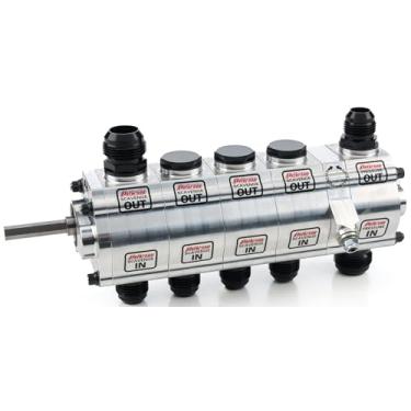 Imagem de Bomba de óleo Peterson, R4, depósito seco, 5 estágios, pressão/estágios de 3,6 cm, montagem em placa do motor, acionamento hexagonal de 3/20.3 cm, lado do motorista, acionamento traseiro, alumínio