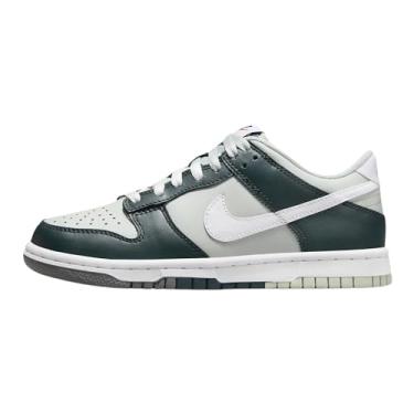 Imagem de Nike Tênis infantil Dunk Low tamanho 35, Selva profunda/branco claro prata, 20