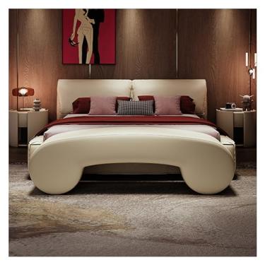 Imagem de KEG801302 Banco moderno de couro sintético, bancos de quarto criativos, banco para apoio para os pés, banco para quarto, extremidade da cama, banco interno para entrada, sala de estar, quarto