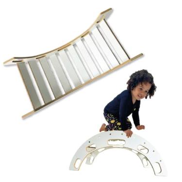 Imagem de Gangorra Infantil, Brinquedo de Equilíbrio e Coordenação Motora, 85x42x39 cm, Madeira