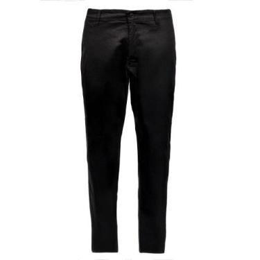 Imagem de Calça Masculina Dixie Sarja Slim Preto, Preto, 38