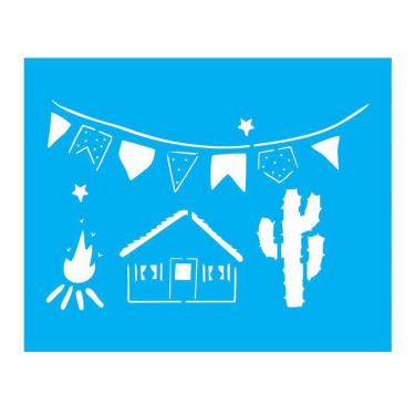 Imagem de Stencil Tamako São João - 20X25Cm - Ref B746