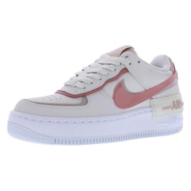 Imagem de Nike Tênis feminino Air Force 1 Shadow, Branco/azul fotográfico/flor lilás/rosa alquimia, 36