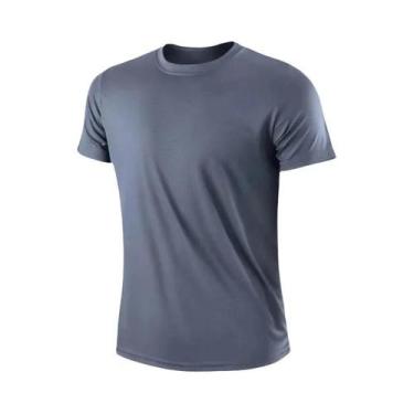 Imagem de Camiseta Masculina De Seda Gelada De Secagem Rápida E Leve, Manga Curt