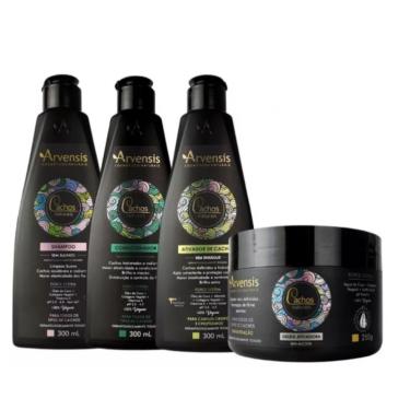 Imagem de Kit Arvensis Crespos Shampoo Condicionador Ativador Geleia Suave