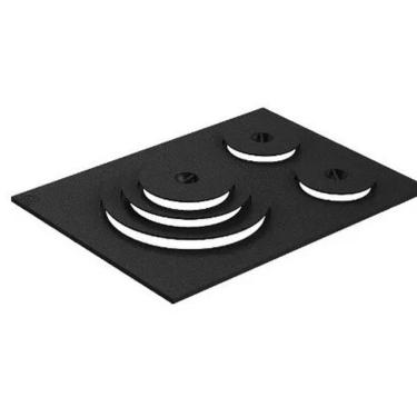 Imagem de Chapa Paraná Ferro Fundido 3 Furos Libaneza 46 X 65 Cm