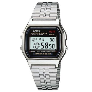 Imagem de Relógio Casio Masculino Ref: A159wa-n1df Vintage Prateado