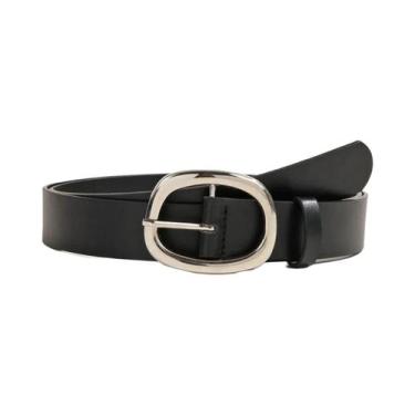 Imagem de Cinto Feminino plus Size De Luxo Com Fivela Prateada, Acessório Casual