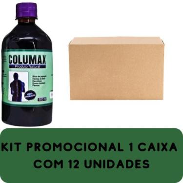 Imagem de Suplemento Alimentar Columax Natural Frasco 500ml Kit Promocional 12 U