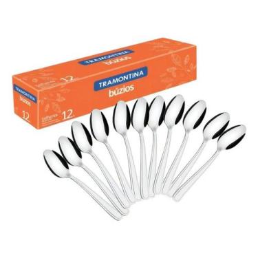 Imagem de Colher café aço inox buzios- kit com 12 - TRAMONTINA