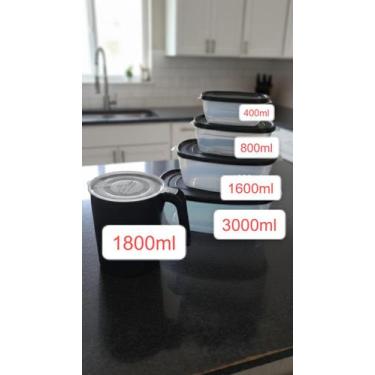 Imagem de Jogo de Vasilhas Versátil: Kit com Bowls Redondos, Potes Ovais e Jarra