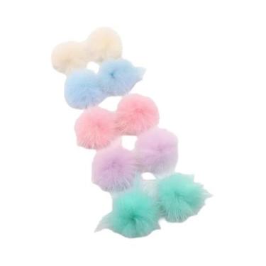 Imagem de Bolas De Pompom De Pele De Mink 25mm 30mm 40mm Para Costurar Em Chavei