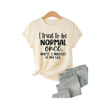 Imagem de Camiseta Modal Multicolorida Feminina De Manga Curta, Roupas Casuais E