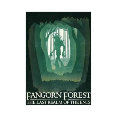 Imagem de Pôster Vintage Do Senhor Dos Anéis, Impressão Em Tela, Arte De Parede 