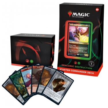 Imagem de Magic The Gathering Deck Iniciante Destruição Dracônica Vermelho e Verde, Para maiores de 13 anos
