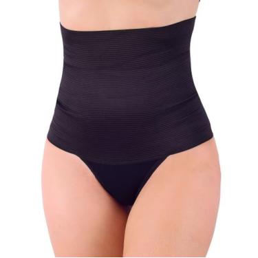 Imagem de Calcinha Cinta Modeladora Feminina Cintura Alta Zero Barriga Redutor d