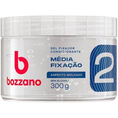 Imagem de Gel Bozzano Condicionante Fixação Média com Aspecto Molhado 300g, 300g