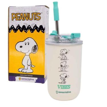 Imagem de Copo Térmico Snoopy Neo 300mL Com Canudo Original Peanuts, Zona Criati