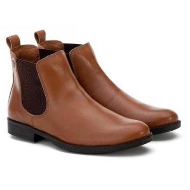 Imagem de Bota Masculina Couro Lisa Botina Chelsea Country Conforto-Masculino