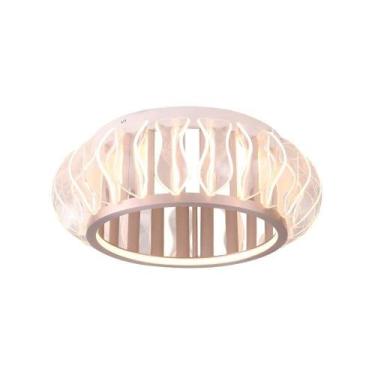 Imagem de Plafon Nordecor Wavy 2947 Led Bivolt Ouro Champagne 2700K - Nordecor I