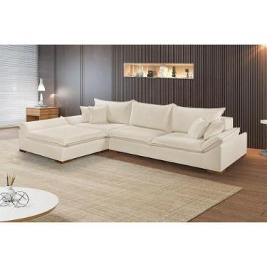 Imagem de Sofá Martins M-201 Linho De Canto Estofados Martins Linho Creme